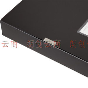 齐心(Comix) 6个装 55mm粘扣档案盒/A4文件盒/资料盒 A8055-6 黑色 办公用品