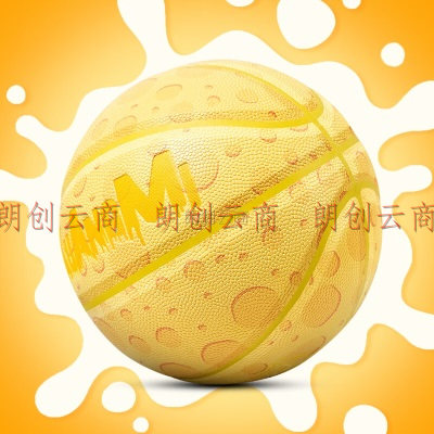 狂迷（kuangmi）篮球奶酪酷炫内外场耐磨6号女生专用高颜值手感蓝球