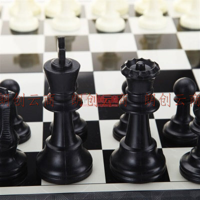 先行者国际象棋磁性B-9 特大号便携折叠式磁性棋盘桌面游戏棋类国际象棋