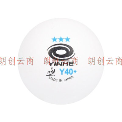 银河 三星乒乓球Y40+新材料钜力有缝球 3星兵乓球比赛用球 白色12只装