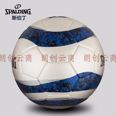 斯伯丁SPALDING 5号比赛足球成人蹴鞠PU材质64-934Y白/蓝