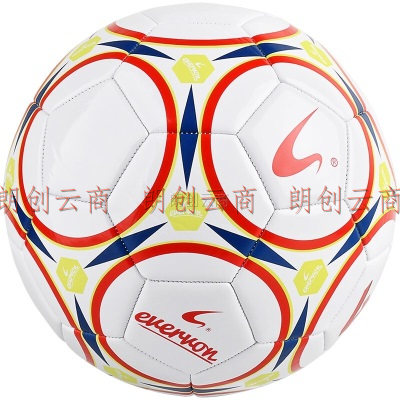 EVERVON 足球儿童青少年训练标准 耐磨机缝足球 4号PVC足球 EFP4-606