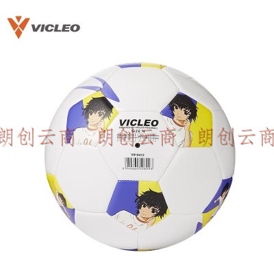 维克利奥VICLEO 4号机缝足球儿童中小学生训练比赛耐磨足球V919412 白紫