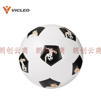 维克利奥VICLEO 5号机缝足球成人儿童中小学生训练比赛耐磨足球V919413 白黑