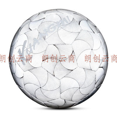 狂迷（kuangmi）足球5号男生学生考试训练专用反光极光白生日礼物