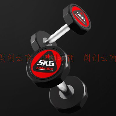 艾美仕（AiMeiShi）PU包胶哑铃套装男士家用商用健身房专业哑铃健身器材 7.5KG单只