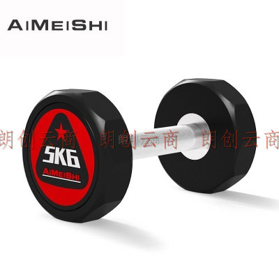 艾美仕（AiMeiShi）PU包胶哑铃套装男士家用商用健身房专业哑铃健身器材 5KG单只