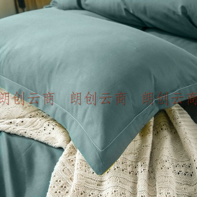 南极人（Nanjiren） 透气枕芯套枕头套一对装学生宿舍枕套床上用品 繁星蓝 48*74cm