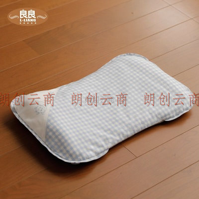 良良（liangliang）婴儿枕头2-6岁宝宝透气儿童幼儿园护型枕蓝格萌虎(单枕套)