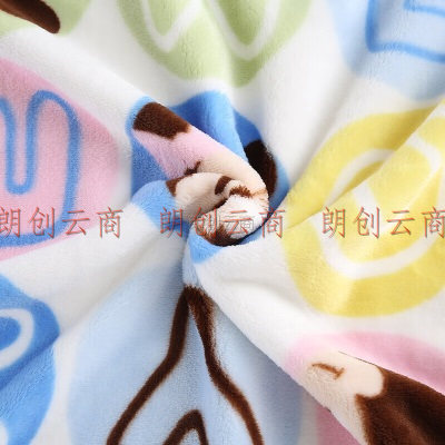 迪士尼（Disney）办公室空调午睡毯子婴儿毛毯 幼儿园新生儿童法兰绒毯子毛巾被子 90*120cm 转圈圈-蓝