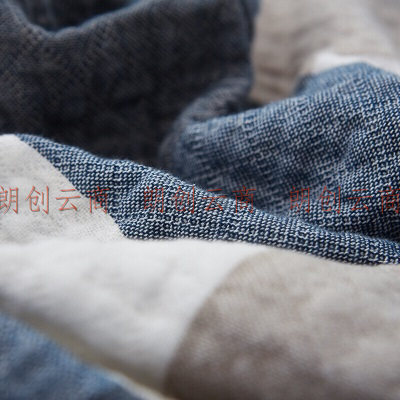 南极人（NanJiren）全棉毛巾被 毛毯被子薄空调被纱布午睡盖毯子沙发毯150*200cm