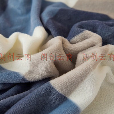 九洲鹿 毛毯 加厚法兰绒毯子 办公室居家午睡空调毯毛巾被盖毯 200*230cm
