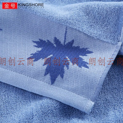 金号（KING SHORE）纯棉毛巾被 四季毛毯 全棉办公室居家盖毯 午休毯 红色 200*160cm