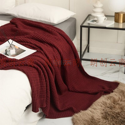 诺雪丝曼 毛毯被夏季毛巾被沙发毯办公室毯子被空调毯午睡毯披肩薄毯线毯单人保暖毯子床上用品
