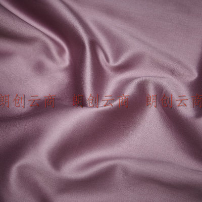 源自然 纯棉枕套 一对  长绒棉  140支轻奢 纹紫色 高端枕芯套