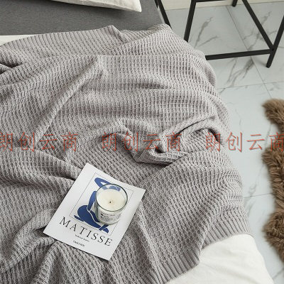 诺雪丝曼 毛毯夏季毯子毛巾被沙发毯办公室午睡毯针织空调毯盖毯披肩小被子薄款线毯单人保暖床上用品