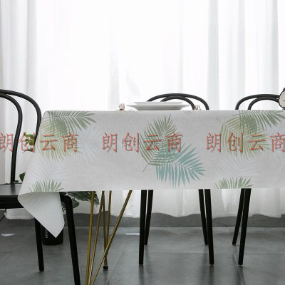 MEIWA桌布防水防油防烫高档餐桌布台布茶几布餐桌垫 热带雨林120*180cm