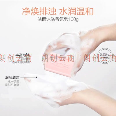 爱敬温和保湿香皂 洁面沐浴两用香水皂100g （ 滋润光滑  补水保湿  名画包装 ）丝润型