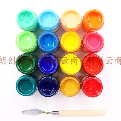 派通（Pentel)广告水粉颜料 国画水彩绘画颜料 WPU2-79 荧光黄色 30ml/瓶