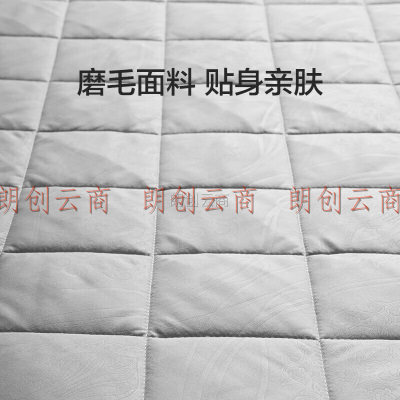 罗莱家纺 床垫床褥子加厚可水洗抗菌单双人床褥垫 灰1.8米床180*200