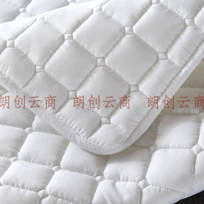 艾薇 床垫褥子四季透气床褥软垫床垫子防滑可折叠学生床褥子垫被褥子双人床褥垫 1.8米床 白色系 180*200cm