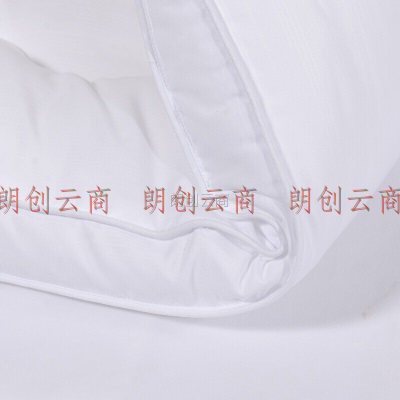 富安娜家纺 床褥垫 加厚防滑床垫 可折叠水洗保护垫 温馨立体超柔保护床垫 橡筋款1米8床(180*200cm)白色