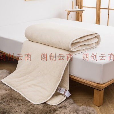 洁丽雅（Grace）床褥床垫 100%新疆棉花床褥子可折叠四季垫被全棉加厚棉絮软垫子 180*200cm