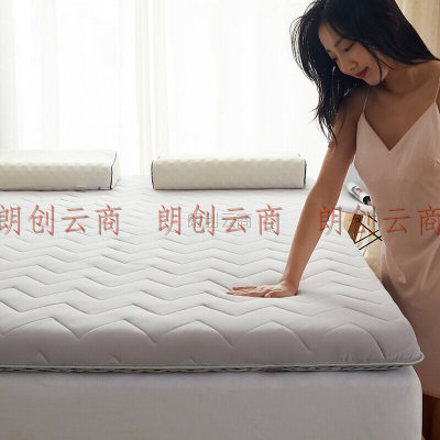 恒源祥家纺床垫子 双人加厚床褥1.8米床180*200cm内含大豆可折叠垫背