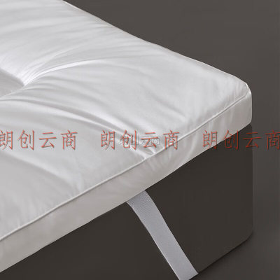 罗莱家纺 床垫床褥加厚抗菌防螨单双人床上用品床垫可折叠 3D盒式立体床褥子 白色150*200cm