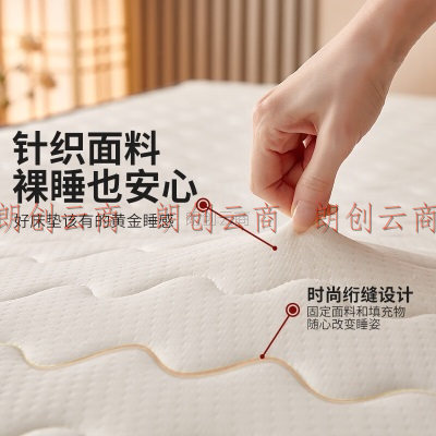 九洲鹿抗菌乳胶床褥 立体加厚90*200cm刺绣可折叠软垫海绵垫
