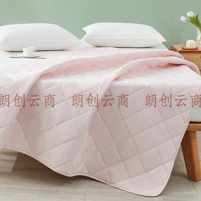 罗莱家纺 床垫床褥子加厚可水洗抗菌单双人床褥垫 粉1.8米床180*200