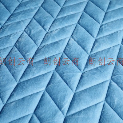 水星家纺 床垫子便携垫被加厚防滑防脏席梦思保护垫床褥可折叠软垫 暖绒绒软床垫(挪威蓝) 180cm*200cm