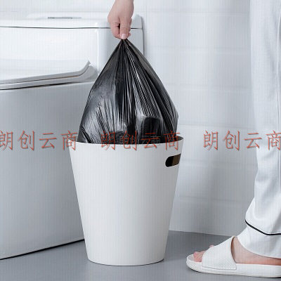 茶花 垃圾袋平底加厚120只中大号50*60cm清洁袋分类收纳塑料袋300008*