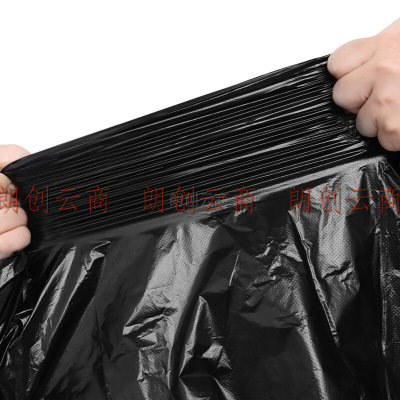 利得特大号物业黑色加厚垃圾袋100*120cm10只平装 垃圾分类