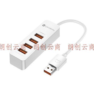悦米USB3.0分线器高速4口拓展坞USB集线器HUB扩展坞笔记本电脑四合一转换器联想华为转接头延长线小米生态