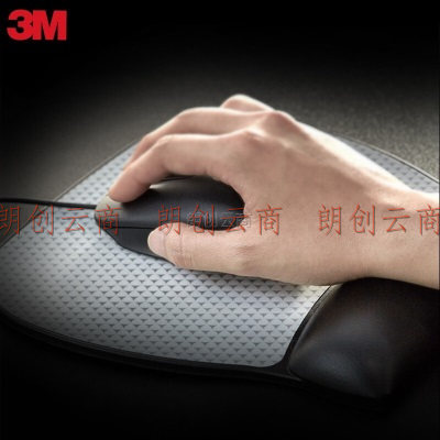 3M鼠标垫 人体工学腕托护腕鼠标垫 手垫手托 防滑橡胶垫 游戏办公小号保护手腕鼠标MW309LE