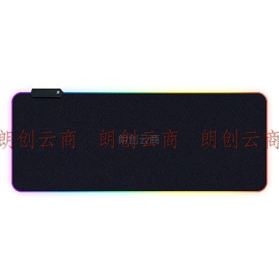 毕亚兹 RGB跑马灯发光游戏电竞键盘鼠标垫 超大号防水桌垫LED幻彩发光游戏垫笔记本电脑垫加厚 800*300*4mm
