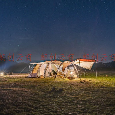 挪客（NatureHike）云舟四杆隧道帐篷 户外防风防雨多人大前厅露营防晒帐篷 专用地布