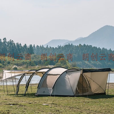 挪客（NatureHike）云舟四杆隧道帐篷 户外防风防雨多人大前厅露营防晒帐篷 专用地布