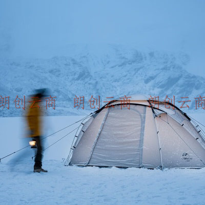 挪客（NatureHike）牧羊座圆顶帐篷 户外露营防雨防风多人大空间帐篷 月岩灰-L