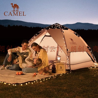 骆驼（CAMEL）户外自动帐篷便携式露营野营野外专业装备 A1S3NA111-2 蔓葡紫