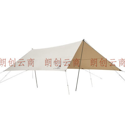 骆驼户外精致露营棉布大型天幕帐篷便携式野炊野营遮阳棚 1J32250519 流沙金