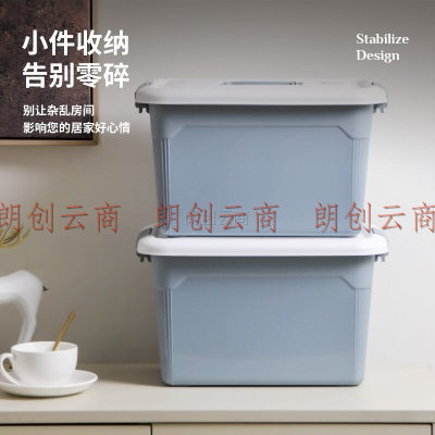 禧天龙多功能手提箱塑料工具收纳箱 便携盒箱 桌面杂物收纳盒 13升