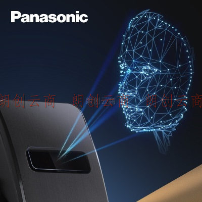 松下（Panasonic）全自动3D人脸识别智能锁指纹锁密码锁防盗门锁 V-P751RW曜岩黑