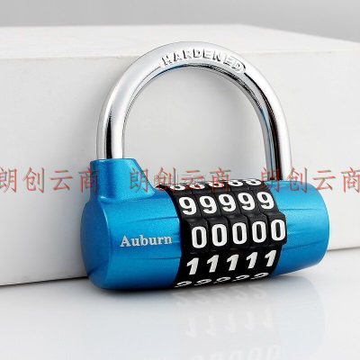 奥本密码锁 挂锁健身房密码门锁防盗窗锁大门锁AB5003蓝