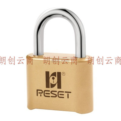 锐赛特RESET 挂锁全金属密码锁挂锁拉杆箱包锁货车店铺仓库大门锁 RST-011