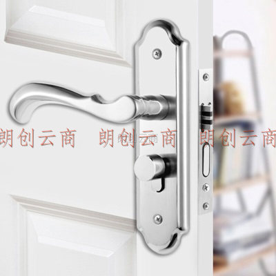 奥本门锁室内卧室房门锁木门锁不锈钢锁室内门把手锁芯锁体防盗锁605