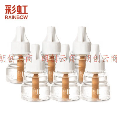彩虹（RAINBOW） 蚊香液 无味 驱蚊除蚊电蚊香 家用补充装6瓶（270晚）WQ60W-45