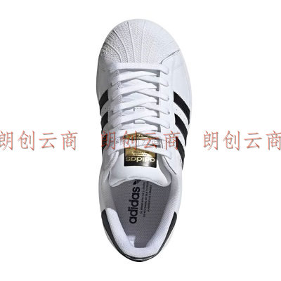 阿迪达斯ADIDAS三叶草系列金标贝壳头运动休闲鞋 EG4958 40.5码