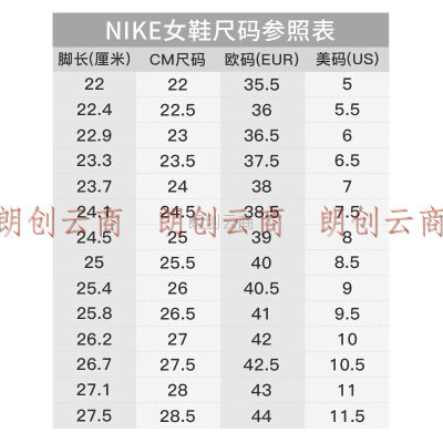 耐克NIKE休闲鞋女缓震透气WEARALLDAY运动鞋CJ1677-100白36.5